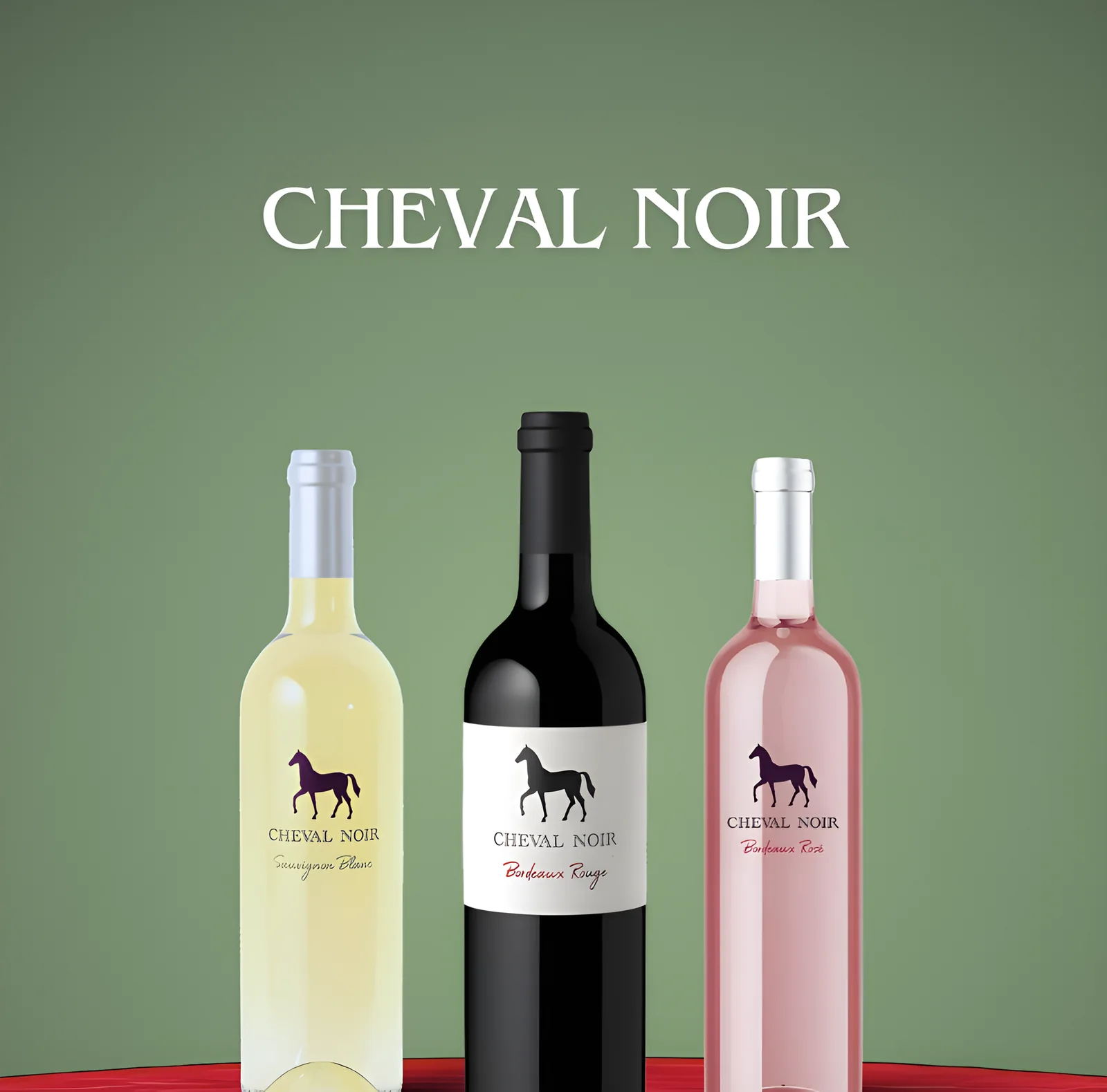 Cheval Noir rosé, beyaz ve kırmızı